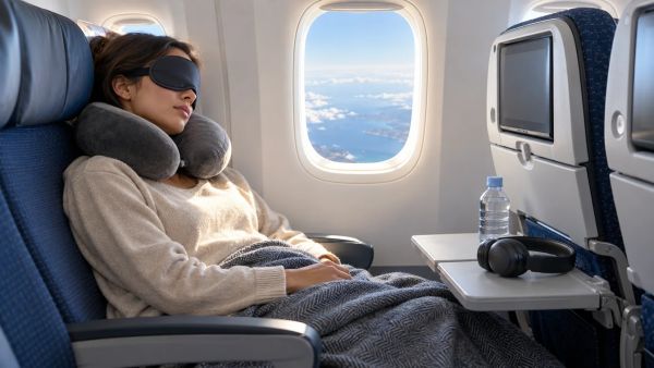 Top astuces pour dormir confortablement en avion lors des longs vols