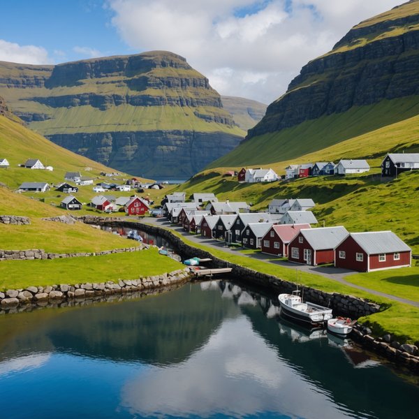 Où s'installer pour des vacances en famille avec des activités de pêche et des excursions en bateau aux îles Féroé?