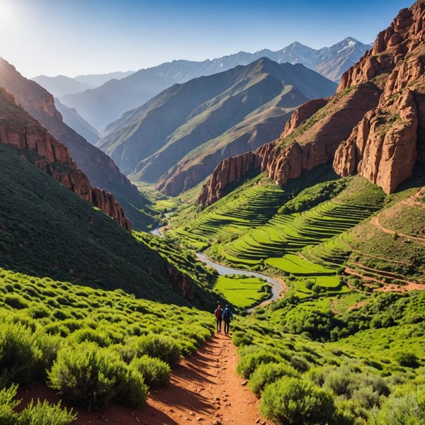 Quels sont les meilleurs itinéraires pour une randonnée à la découverte des montagnes de l'Anti-Atlas, Maroc?